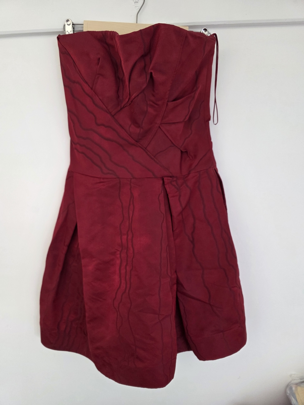 Vintage Carolina Herrera strapless mini dress